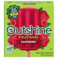 Outshine Outshine Raspberry Frozen Fruit Bars, 6 Count - 6 Each 