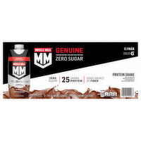 Muscle Milk Protein Shake, Zero Sugar, Chocolate, Genuine, 12 Pack - 12 Each 