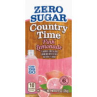 Country Time Drink Mix, Zero Sugar, Pink Lemonade - 0.9 Ounce 