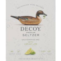 Decoy Seltzer, Premium, Sauvignon Blanc with Vibrant Lime - 4 Each 