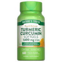 Nature's Truth Turmeric Curcumin, Rapid Release, 1600 mg, Softgels - 60 Each 