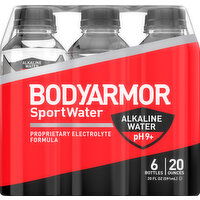 Body Armor Sportwater, Alkaline, pH 9+ - 6 Each 