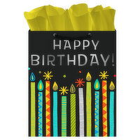 Hallmark Gift Bag, with Tissue Paper, Happy Birthday - 1 Each 