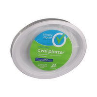 Simply Done Heavy Duty Oval Platters - 24 Each 