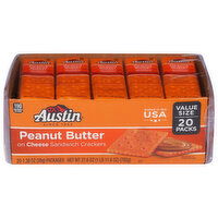 Austin Sandwich Crackers, Peanut Butter, Value Size, 20 Packs