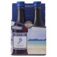 Barefoot Cellars Merlot Red Wine 4 Single Serve - 187 Millilitre 