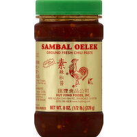 Huy Fong Chili Paste, Ground Fresh, Sambal Oelek - 8 Ounce 