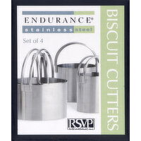 Endurance Biscuit Cutter, Stainless Steel, Set of 4 - 1 Each 