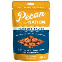 Pecan Nation Pecans, Roasted & Salted - 4 Ounce 