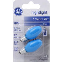 GE Light Bulbs, Blue, 4 Watts