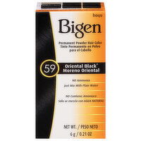 Bigen Hair Color, Permanent Powder, Oriental Black 59 - 0.21 Ounce 