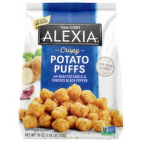 Alexia Potato Puffs, with Roasted Garlic & Cracked Black Pepper, Crispy