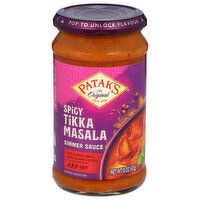 Patak's Simmer Sauce, Spicy Tikka Masala, Hot - 15 Ounce 