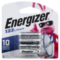 Energizer Batteries, Lithium, 123 - 2 Each 