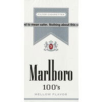 Marlboro Cigarettes, Filter, Silver Pack, 100's - 20 Each 