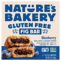 Nature's Bakery Fig Bar, Gluten Free, Blueberry, Twin Packs - 6 Each 