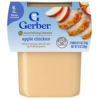 Gerber Apple Chicken, Nourishing Blends, Sitter 2nd Foods, 2 Packs - 2 Each 