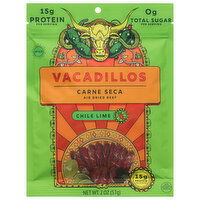 Vacadillos Beef, Air Dried, Chile Lime, Mild - 2 Ounce 