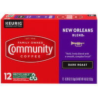 Community Coffee New Orleans Blend Dark Roast Coffee Single-Serve Cups - 4.6 Ounce 