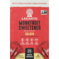 Lakanto Monkfruit Sweetener with Erythritol, Golden - 30 Each 