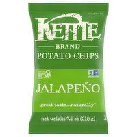 Kettle Brand Potato Chips, Jalapeno - 7.5 Ounce 