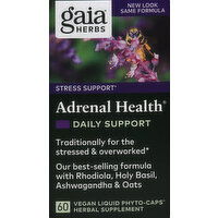 Gaia Herbs Stress Support Adrenal Health Daily - 60 Count