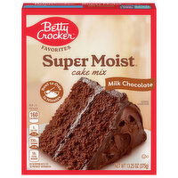 Betty Crocker Cake Mix, Milk Chocolate, Super Moist - 13.25 Ounce 