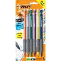 BiC Mechanical Pencils, No. 2 (0.7mm), Xtra Comfort - 6 Each 