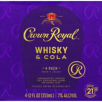 Crown Royal Whisky & Cola, 4 Pack - 4 Each 