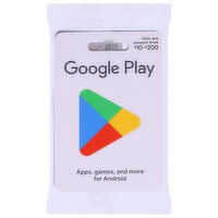 Google Play Gift Card, $10 - $200 - 10 Each 