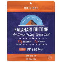 Kalahari Biltong Beef, Thinly Sliced, Air Dried, Original - 2 Ounce 