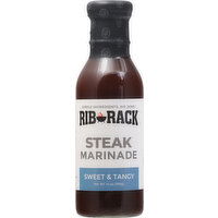 Rib Rack Steak Marinade, Sweet & Tangy - 14 Ounce 