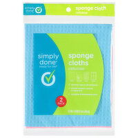 Simply Done Sponge Cloths, Cellulose, 2 Pack