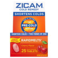 Zicam Cold Remedy, Quick Dissolve Tablets, Cherry Flavor - 25 Each 