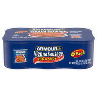 Armour Vienna Sausage, Hot & Spicy, 6 Pack - 6 Each 