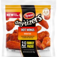 Tyson Tyson Any'tizers Buffalo Style Bone-In Chicken Wings, 40 oz. (Frozen) - 2.5 Pound 