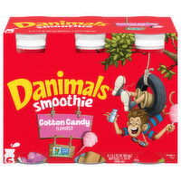 Danimals Smoothies, Cotton Candy Flavored - 6 Each 