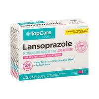 Topcare Lansoprazole 15 Mg Acid Reducer Delayed-Release Capsules - 42 Each 