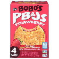 Bobo's PB&Js, Strawberry, 4 Pack - 4 Each 