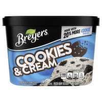 Breyers Frozen Dairy Dessert, Cookies & Cream - 1.5 Quart 