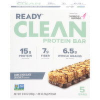 Ready Protein Bar, Dark Chocolate Sea Salt Flavored - 5 Each 