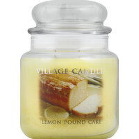 Village Candle Candle, Premium Jar, Lemon Pound Cake - 1 Each 