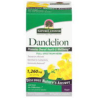 Nature's Answer Dandelion, 1260 mg, Vegetarian Capsules