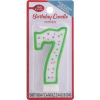 Betty Crocker Birthday Candle, Numeral 7, 3 Inch - 1 Each 