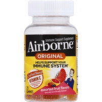 Airborne Immune Support Supplement, Original, Gummies, Assorted Fruit Flavors