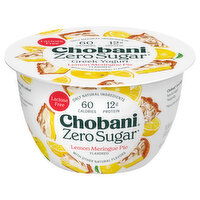 Chobani Yogurt, Greek, Nonfat, Zero Sugar, Lemon Meringue PieGreek - 5.3 Ounce 