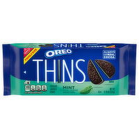 OREO Thins Mint Creme Chocolate Sandwich Cookies, Family Size