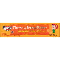 Keebler Sandwich Crackers, Cheese & Peanut Butter, 8 Packs - 8 Each 