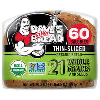 Dave's Killer Bread Bread, Organic, Thin-Sliced, 21 Whole Grains and Seeds - 20.5 Ounce 