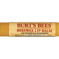 Burts Bees Lip Balm, with Vitamin E & Peppermint - 0.15 Ounce 